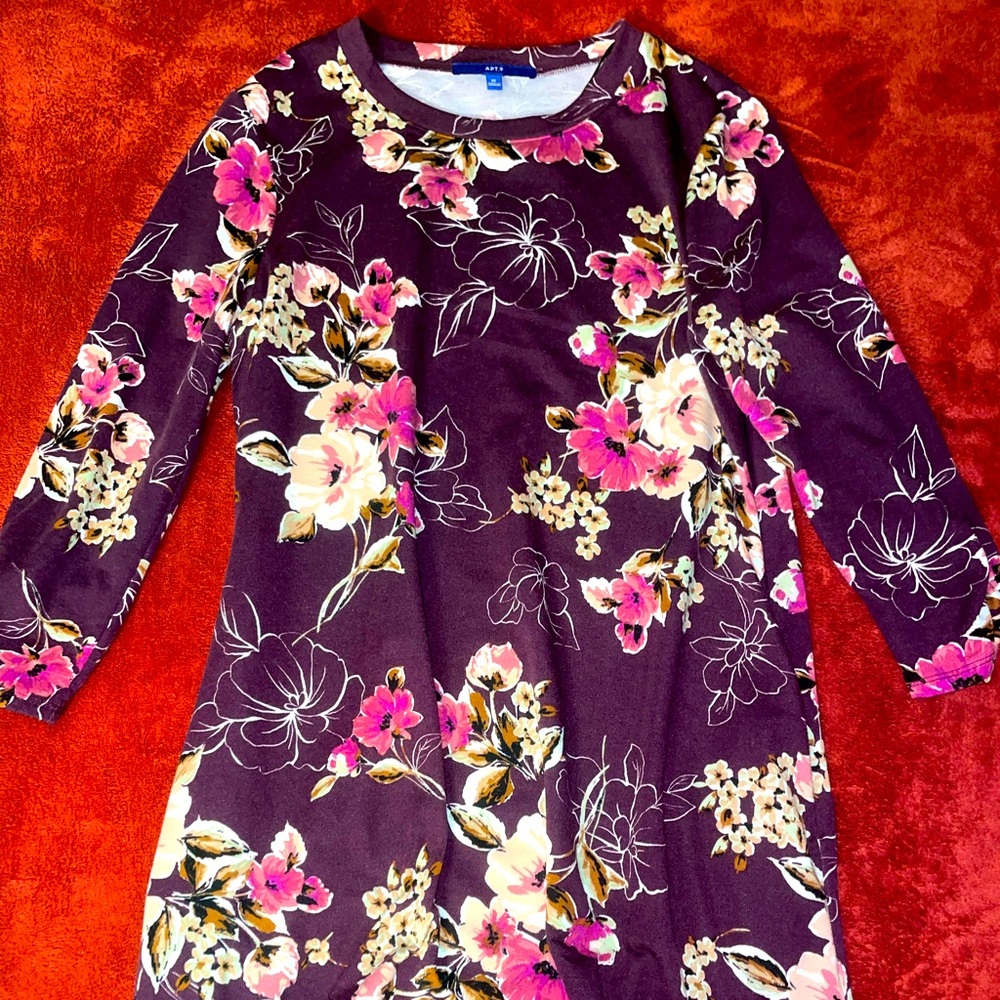 Floral Tee Shirt Dress